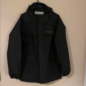 Columbia Black Raincoat